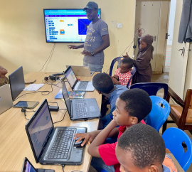 Kids learning coding